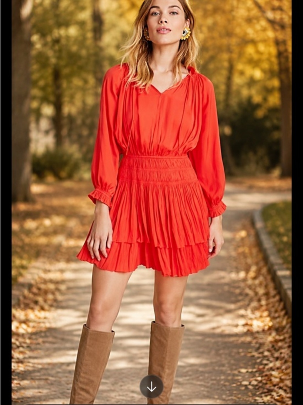 NWT Anthropologie Current Air Poppy Red Mini Dress